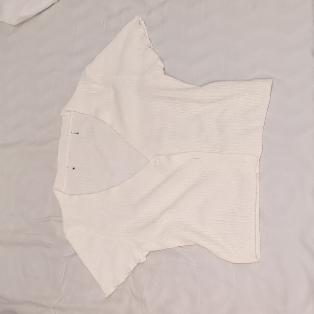 Primark white button down top